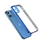 Joyroom New Beauty Series Ultra Thin Case With Electroplated Frame Dark-Blue (Jr-Bp743) Kryt iPhone 12 Pro
