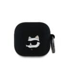 Karl Lagerfeld 3D Logo NFT Choupette Head Silicone Black Kryt AirPods 4