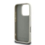 Karl Lagerfeld 3D Rubber Double Heads Beige Kryt iPhone 16 Pro Max