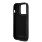 Karl Lagerfeld 3D Rubber Glitter Logo Black Kryt iPhone 13 Pro