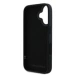 Karl Lagerfeld 3D Rubber Glitter Logo Black Kryt iPhone 16
