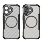 Leading Series MagSafe Silicone Black Kryt iPhone 16 Plus