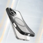 Leading Series MagSafe Silicone Black Kryt iPhone 16 Plus