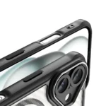 Leading Series MagSafe Silicone Black Kryt iPhone 16 Plus