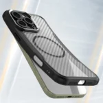 Leading Series MagSafe Silicone Black Kryt iPhone 16 Pro