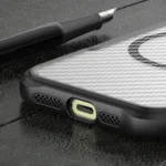 Leading Series MagSafe Silicone Black Kryt iPhone 16 Pro