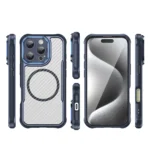 Leading Series MagSafe Silicone Blue Kryt iPhone 16 Pro