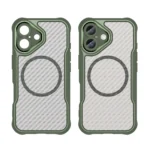 Leading Series MagSafe Silicone Green Kryt iPhone 16 Plus