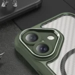 Leading Series MagSafe Silicone Green Kryt iPhone 16 Plus
