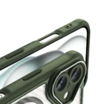 Leading Series MagSafe Silicone Green Kryt iPhone 16 Plus