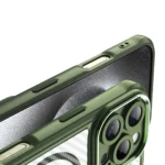 Leading Series MagSafe Silicone Green Kryt iPhone 16 Pro
