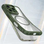 Leading Series MagSafe Silicone Green Kryt iPhone 16 Pro Max