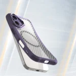 Leading Series MagSafe Silicone Purple Kryt iPhone 16 Plus