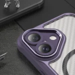 Leading Series MagSafe Silicone Purple Kryt iPhone 16 Plus