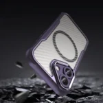 Leading Series MagSafe Silicone Purple Kryt iPhone 16 Plus