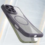 Leading Series MagSafe Silicone Purple Kryt iPhone 16 Pro
