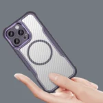 Leading Series MagSafe Silicone Purple Kryt iPhone 16 Pro