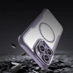 Leading Series MagSafe Silicone Purple Kryt iPhone 16 Pro Max