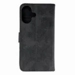Leather Book Black Kryt iPhone 16
