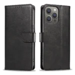 Leather Book Black Kryt iPhone 16 Pro Max