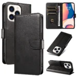Leather Book Black Kryt iPhone 16 Pro Max
