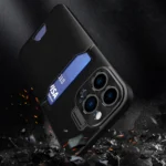 Leather Stand Case Case For Cover Card Wallet With Stand Black Kryt iPhone 14