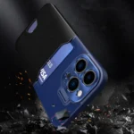 Leather Stand Case Case For Plus Cover Card Wallet With Stand Blue Kryt iPhone 14 Plus