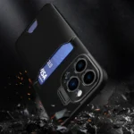 Leather Stand Case For Cover Card Wallet With Stand Black Kryt iPhone 14 Pro Max