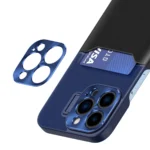 Leather Stand Case For Cover Card Wallet With Stand Blue Kryt iPhone 14