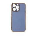 Lighting Color Case For Blue Gel Cover With Gold Frame Kryt iPhone 12 Pro Max