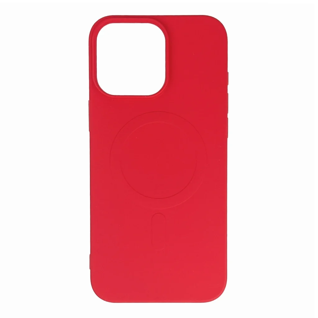 Liquid Silicone Case MagSafe Red Kryt iPhone 16 Pro