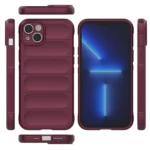 Magic Shield Case Case For Plus Elastic Armored Case In Burgundy Kryt iPhone 14 Plus