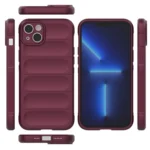 Magic Shield Case Case For Plus Elastic Armored Case In Burgundy Kryt iPhone 14 Plus
