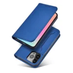 Magnet Card Case Case For Flip Cover Wallet Stand Blue Kryt iPhone 14 Pro