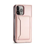 Magnet Card Case Case For Flip Cover Wallet Stand Pink Kryt iPhone 14 Pro Max