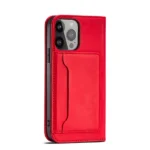 Magnet Card Case Case For Flip Cover Wallet Stand Red Kryt iPhone 14 Pro