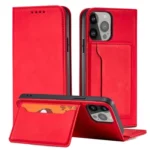 Magnet Card Case Case For Flip Cover Wallet Stand Red Kryt iPhone 14 Pro Max