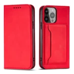 Magnet Card Case Case For Plus Flip Cover Wallet Stand Red Kryt iPhone 14 Plus