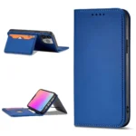 Magnet Card Case For Cover Card Wallet Card Stand Blue Kryt iPhone 13 Pro