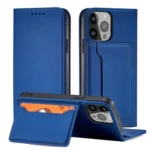Magnet Card Case For Cover Card Wallet Card Stand Blue Kryt iPhone 13 Pro
