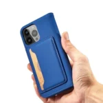 Magnet Card Case For Cover Card Wallet Card Stand Blue Kryt iPhone 13 Pro