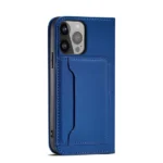 Magnet Card Case For Pouch Card Wallet Card Holder Blue Kryt iPhone 13 Pro Max