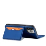 Magnet Card Case For Pouch Card Wallet Card Holder Blue Kryt iPhone 13 Pro Max