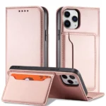 Magnet Card Case For Pouch Card Wallet Card Holder Pink Kryt iPhone 12 Pro Max