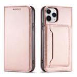 Magnet Card Case For Pouch Card Wallet Card Holder Pink Kryt iPhone 12 Pro Max