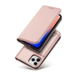 Magnet Card Case For Pouch Card Wallet Card Holder Pink Kryt iPhone 12 Pro Max