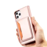 Magnet Card Case For Pouch Card Wallet Card Holder Pink Kryt iPhone 12 Pro Max