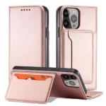 Magnet Card Case For Pouch Card Wallet Card Holder Pink Kryt iPhone 13 Pro