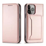 Magnet Card Case For Pouch Card Wallet Card Holder Pink Kryt iPhone 13 Pro