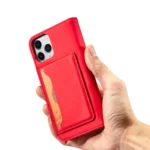 Magnet Card Case For Pouch Card Wallet Card Holder Red Kryt iPhone 12 Pro Max